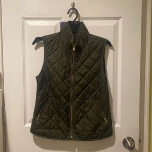 olive green vest